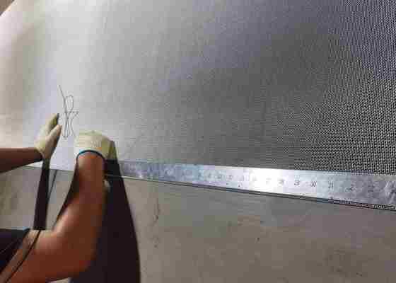 विंडो डोर स्टेनलेस स्टील सुरक्षा स्क्रीन 304 316 9.5 मेश साइज़ पाउडर / पीवीसी कोटेड