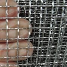 स्टेनलेस स्टील वायर मेष जस्ती स्टील मेष Crimped Woven Wire Mesh For Mining Sieve Screen Mesh