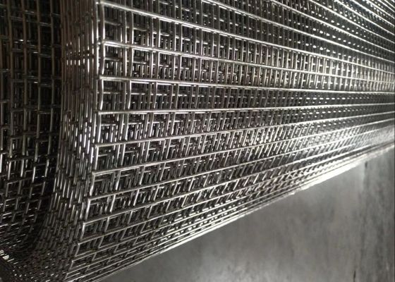0.5 '' 0.25 '' स्टेनलेस स्टील वेल्डेड वायर मेष पैनल ब्राइट सिल्वर;