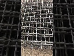 65mn वाइब्रेटिंग स्क्रीन मेष पैनल 30m X 2m एग्रीगेट्स स्क्रीनिंग के लिए